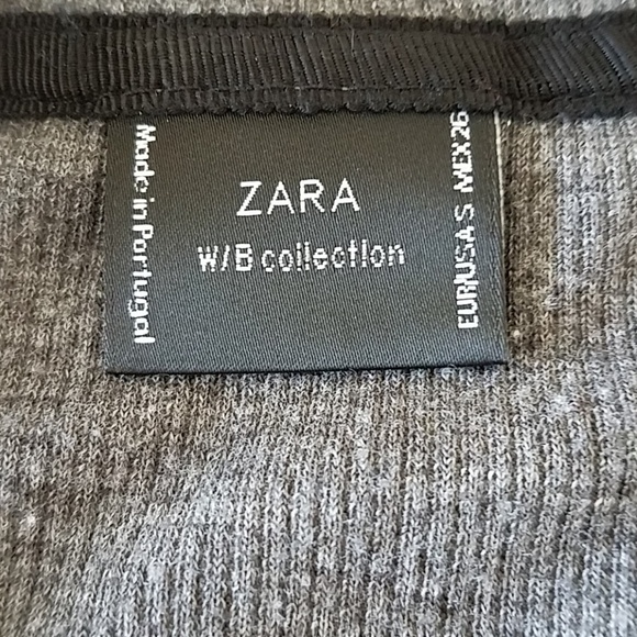 zara womens small oversized gray pullover sweater - Picture 7 of 7